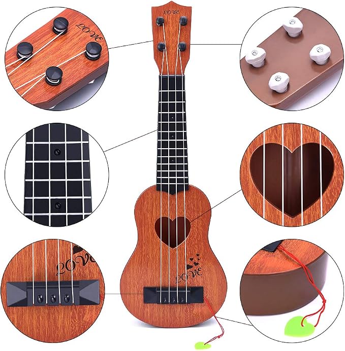 YEZI Kids Toy Classical Ukulele Guitar Musical Instrument for Kids - Image 3